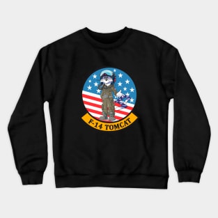 Grumman F-14 Tomcat Pilot Stars and Stripes Crewneck Sweatshirt